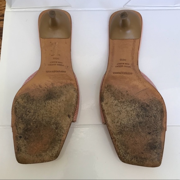 Sergio Rossi Pink Leather Heels - Picture 5 of 5